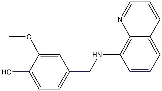 2-methoxy-4-[(quinolin-8-ylamino)methyl]phenol