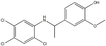 2-methoxy-4-{1-[(2,4,5-trichlorophenyl)amino]ethyl}phenol