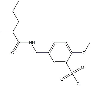 2-methoxy-5-[(2-methylpentanamido)methyl]benzene-1-sulfonyl chloride