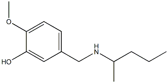 2-methoxy-5-[(pentan-2-ylamino)methyl]phenol Structure