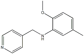 2-methoxy-5-methyl-N-(pyridin-4-ylmethyl)aniline Structure