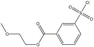 3-(クロロスルホニル)安息香酸2-メトキシエチル 化学構造式