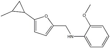 2-methoxy-N-{[5-(2-methylcyclopropyl)furan-2-yl]methyl}aniline|