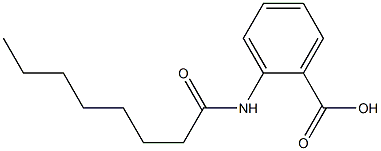 2-octanamidobenzoic acid Struktur