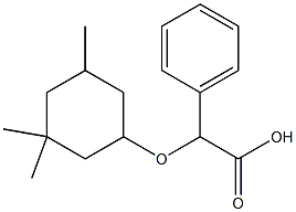 2-phenyl-2-[(3,3,5-trimethylcyclohexyl)oxy]acetic acid Structure