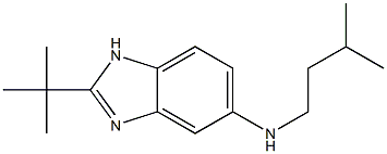 2-tert-butyl-N-(3-methylbutyl)-1H-1,3-benzodiazol-5-amine Struktur