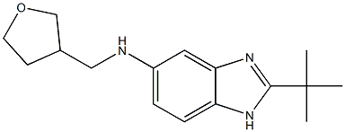 2-tert-butyl-N-(oxolan-3-ylmethyl)-1H-1,3-benzodiazol-5-amine 结构式