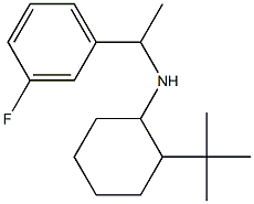 2-tert-butyl-N-[1-(3-fluorophenyl)ethyl]cyclohexan-1-amine Structure