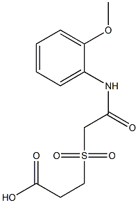 3-({[(2-methoxyphenyl)carbamoyl]methane}sulfonyl)propanoic acid