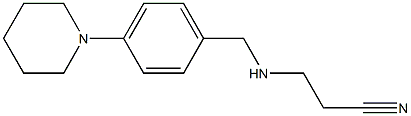 3-({[4-(piperidin-1-yl)phenyl]methyl}amino)propanenitrile