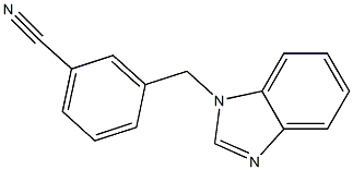 3-(1H-benzimidazol-1-ylmethyl)benzonitrile Structure