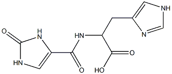 3-(1H-imidazol-4-yl)-2-[(2-oxo-2,3-dihydro-1H-imidazol-4-yl)formamido]propanoic acid Structure