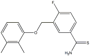 3-(2,3-dimethylphenoxymethyl)-4-fluorobenzene-1-carbothioamide Structure