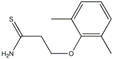 3-(2,6-dimethylphenoxy)propanethioamide Structure