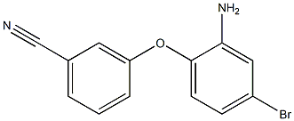 3-(2-amino-4-bromophenoxy)benzonitrile Structure