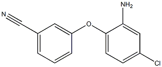 3-(2-amino-4-chlorophenoxy)benzonitrile Structure
