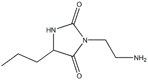 3-(2-aminoethyl)-5-propylimidazolidine-2,4-dione,,结构式