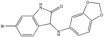 3-(2H-1,3-benzodioxol-5-ylamino)-6-bromo-2,3-dihydro-1H-indol-2-one