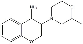 3-(2-methylmorpholin-4-yl)-3,4-dihydro-2H-1-benzopyran-4-amine Structure