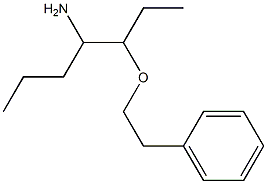 3-(2-phenylethoxy)heptan-4-amine Structure