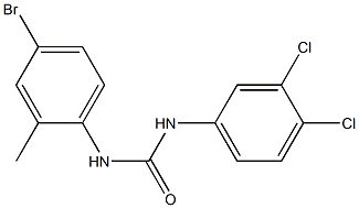 3-(4-bromo-2-methylphenyl)-1-(3,4-dichlorophenyl)urea Structure