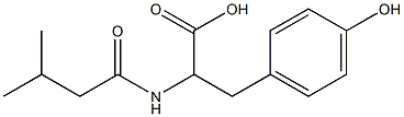 3-(4-hydroxyphenyl)-2-[(3-methylbutanoyl)amino]propanoic acid|