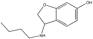 3-(butylamino)-2,3-dihydro-1-benzofuran-6-ol Structure