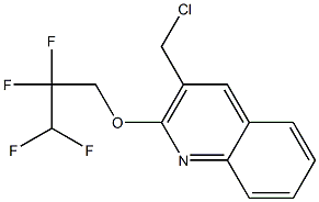 3-(chloromethyl)-2-(2,2,3,3-tetrafluoropropoxy)quinoline Structure