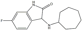 3-(cycloheptylamino)-6-fluoro-2,3-dihydro-1H-indol-2-one Structure