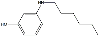 3-(ヘキシルアミノ)フェノール 化学構造式