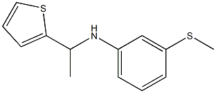 3-(methylsulfanyl)-N-[1-(thiophen-2-yl)ethyl]aniline Struktur