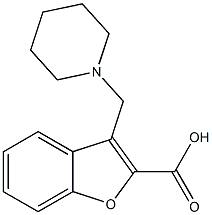 3-(piperidin-1-ylmethyl)-1-benzofuran-2-carboxylic acid