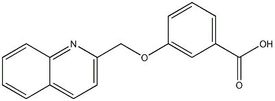 3-(quinolin-2-ylmethoxy)benzoic acid Structure