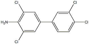 3,3',4',5-tetrachloro-1,1'-biphenyl-4-amine Structure