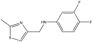 3,4-difluoro-N-[(2-methyl-1,3-thiazol-4-yl)methyl]aniline Struktur