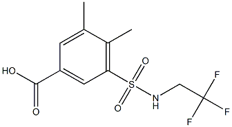 3,4-dimethyl-5-[(2,2,2-trifluoroethyl)sulfamoyl]benzoic acid Structure