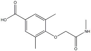 3,5-dimethyl-4-[(methylcarbamoyl)methoxy]benzoic acid Structure