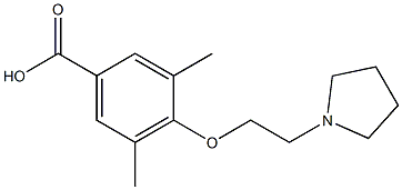 3,5-dimethyl-4-[2-(pyrrolidin-1-yl)ethoxy]benzoic acid