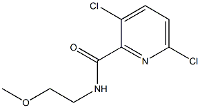 3,6-dichloro-N-(2-methoxyethyl)pyridine-2-carboxamide Struktur
