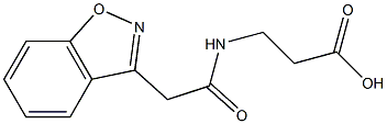 3-[(1,2-benzisoxazol-3-ylacetyl)amino]propanoic acid Structure