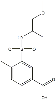 3-[(1-methoxypropan-2-yl)sulfamoyl]-4-methylbenzoic acid