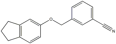 3-[[(2,3-Dihydro-1H-inden-5-yl)oxy]methyl]benzonitrile,1036530-45-6,结构式
