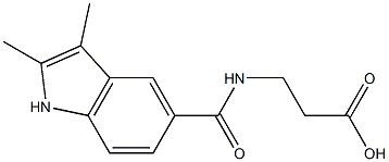 3-[(2,3-dimethyl-1H-indol-5-yl)formamido]propanoic acid|