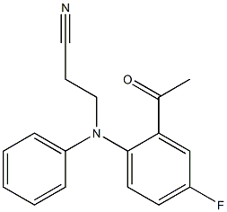 3-[(2-acetyl-4-fluorophenyl)(phenyl)amino]propanenitrile