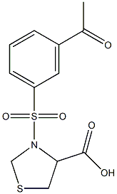 3-[(3-acetylbenzene)sulfonyl]-1,3-thiazolidine-4-carboxylic acid