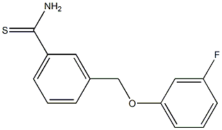 3-[(3-fluorophenoxy)methyl]benzenecarbothioamide