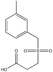 3-[(3-methylbenzyl)sulfonyl]propanoic acid Structure