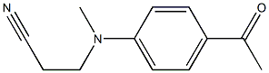 3-[(4-acetylphenyl)(methyl)amino]propanenitrile Structure