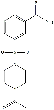 3-[(4-acetylpiperazine-1-)sulfonyl]benzene-1-carbothioamide