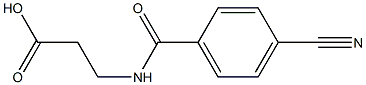 3-[(4-cyanobenzoyl)amino]propanoic acid Structure